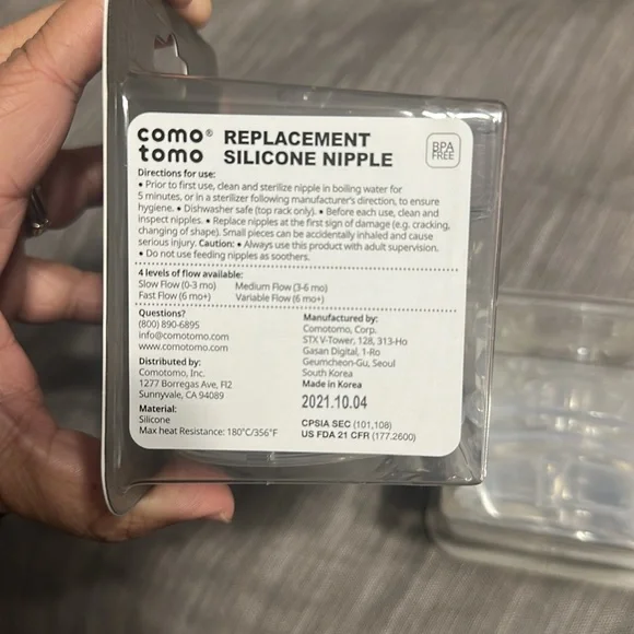 NWT Como Tomo Replacement Nipples | Medium and Fast Flow - Picture 3 of 3